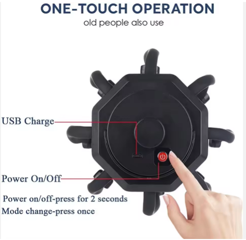 8 Heads Finger Vibrating Octopus Electric Scalp Head Massager Rechargeable Smart Vibration Spider Head Massage Tool - Image 3