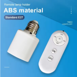 E27 Switch Lamp Holder with English Remote Control