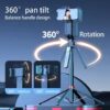 S8dZjatz5bFzNg6n3WfrgXtou7OAmzqVSF1BFqjF Hot Sale Q185 360° Rotation Wireless Selfie Stick Remote Extendable Selfie Stick Mobile Tripod Stand