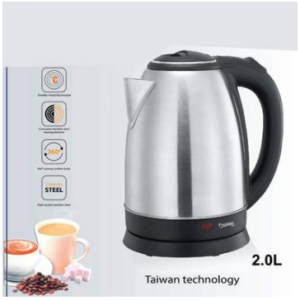 Prestige Electric Kettle - 2 Liter - Silver And Black