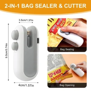 USB Rechargeable Handheld Food Bag Sealer – Seal Freshness Anytime