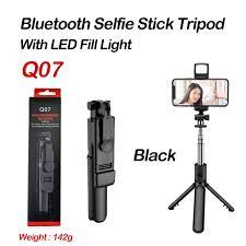 Q07 Bluetooth Selfie Stick With Light And Bluetooth Remote Control
