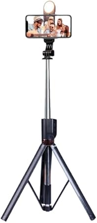 Plokama Live P9 Live Broadcast LIVE-P91700MM (6 Feet) Live Broadcasting Selfie Stand With Rechargeable Selfie P9 Bluetooth 4 in 1 Tripod LED Remote Control Tripod 1700mm Selfie Stick Tripod Bluetooth - Image 4