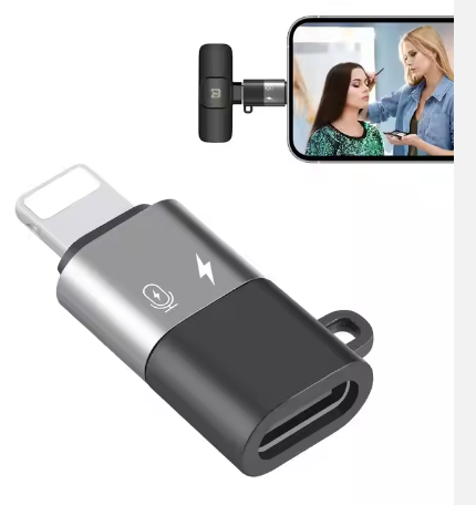 Type-C to 8 Pin OTG Adapter Microphone Phone Adapter Converter Connector