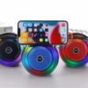 6iCaXm7K5wp5LHzDCv5fpckQJFqg6UA7FIFJ0Phj Portable RGB Light Bluetooth Speaker Wireless Subwoofer with Stand for Home Party Use Supports Voice Control