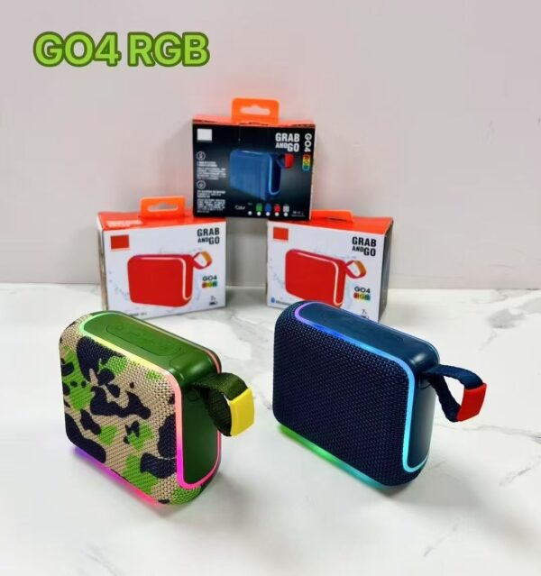 GO4 RGB Colorful Bluetooth Speaker - Vivid Colors, Portable Design, Stylish Music Companion
