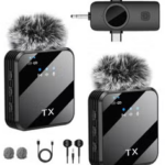 F11-2 3in 1 Wireless Collar Microphone for iPhone/Android/Type C