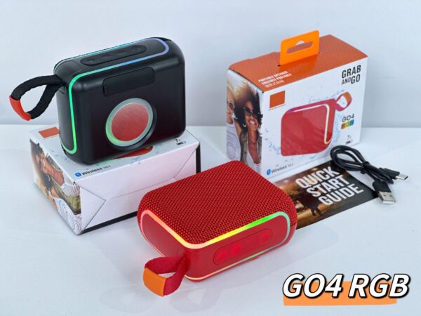 GO4 RGB Colorful Bluetooth Speaker - Vivid Colors, Portable Design, Stylish Music Companion