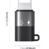 BOvb9c1i0XZsi9UMFHpXcCLoM82c3l7L3Q9QByAF Type-C to 8 Pin OTG Adapter Microphone Phone Adapter Converter Connector