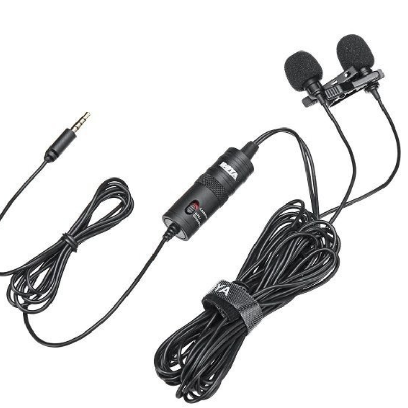 Boya BY-M1DM Dual Omni Directional Lavalier Microphone - Image 2