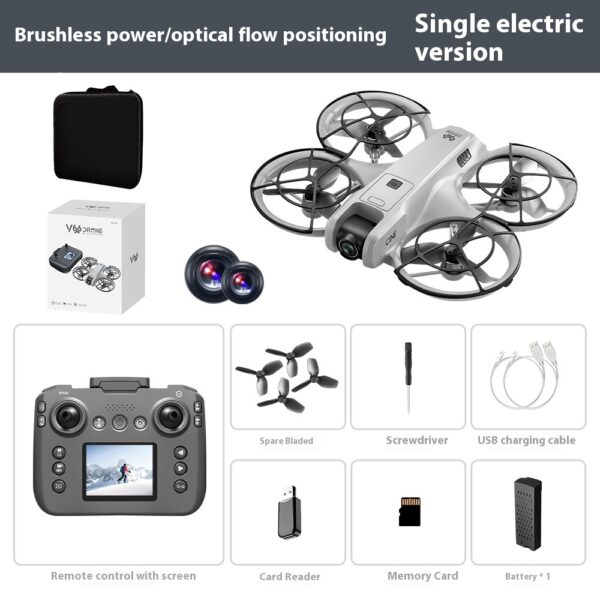 V666 VS I1 PRO Mini Screen Remote Control Drone