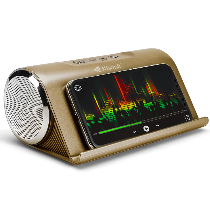 Super Bass Portable Mobile Phone Stand Speaker with BT/CALL/FM/USB/TF/AUX/ Function - Image 6