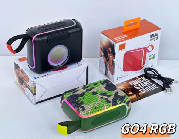 GO4 RGB Colorful Bluetooth Speaker - Vivid Colors, Portable Design, Stylish Music Companion