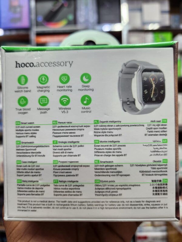 UwvhOYU1PGvvkqlTpV9Enn3MAZMVlZqSmE7X1Shn Hoco Y33 Smart Watch - Bluetooth Calling
