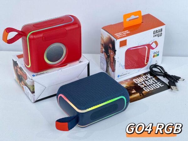 GO4 RGB Colorful Bluetooth Speaker - Vivid Colors, Portable Design, Stylish Music Companion
