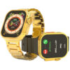 giant_340666 HK 9Ultra Smartwatch Golden Edition (Dual Straps) – Gold Color