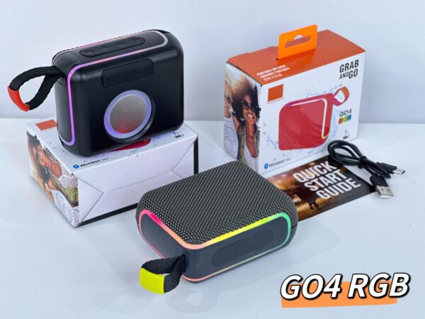 GO4 RGB Colorful Bluetooth Speaker - Vivid Colors, Portable Design, Stylish Music Companion