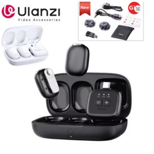 Ulanzi A30 Wireless Lavalier Microphone Audio Video Recording Noise Reduction Magnetic Mini Mic For iPhone 16 15 Android Phone
