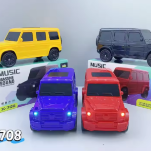 X-708 Car Shape Portable Home FM Radio Bluetooth Wireless Speaker Children's Toy Car Model