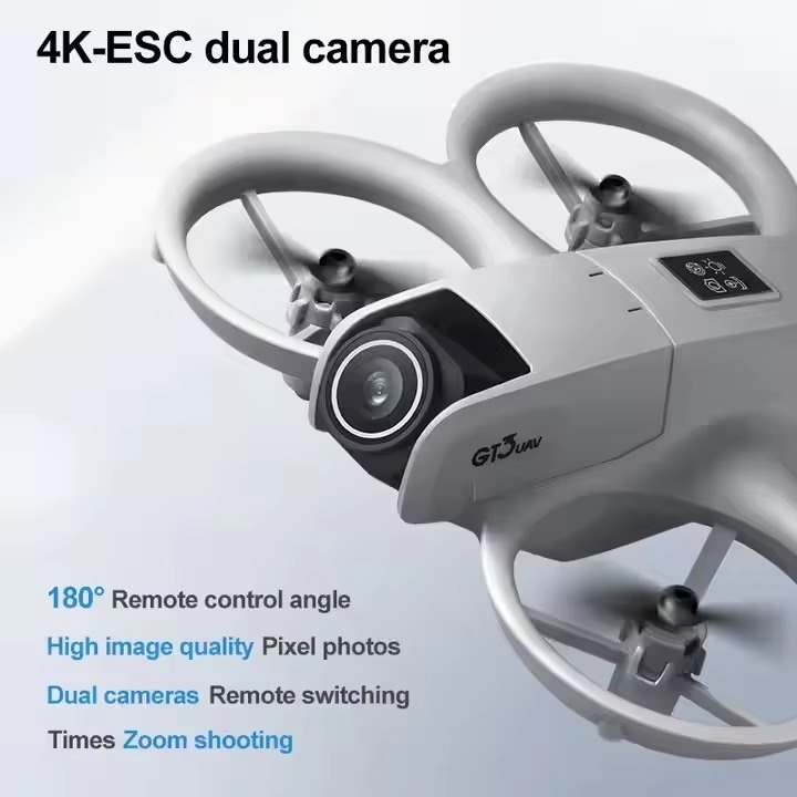 I1PRO 180° Adjustable Dual Camera Drone Headless One-key Mode Trajectory Flight G-sensor Palm Gesture Optical Flow Location - Image 5