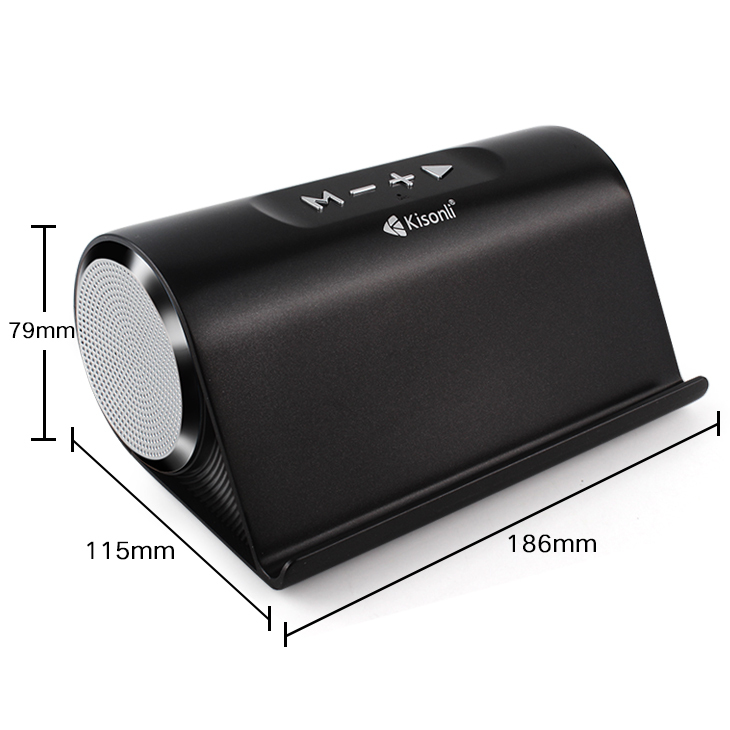 Super Bass Portable Mobile Phone Stand Speaker with BT/CALL/FM/USB/TF/AUX/ Function - Image 4