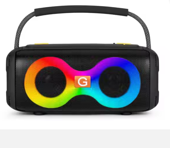 New Portable BT Speaker ET-312 with Colorful Lights Wireless BT Subwoofer Outdoor Portable High Volume Speaker