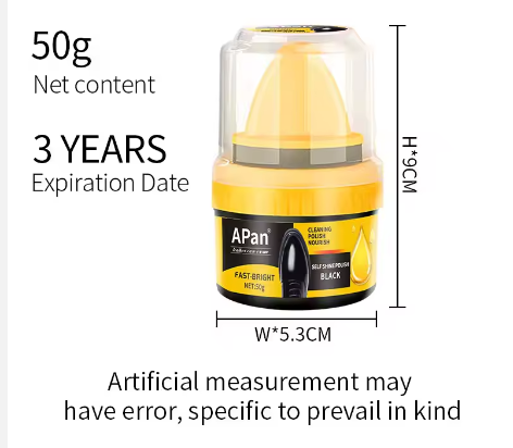 Black White Shoe Polish Cream Shoe Polish Light Brown Leather Care Products - Image 3