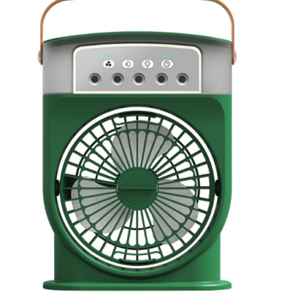 Rechargeable Air Cooling USB Fan with LED Night Light Water Fan
