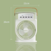 Rechargeable Air Cooling USB Fan with LED Night Light Water Fan