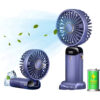 Handheld Fan Personal Fan 5000MAh Rechargeable,5 Speeds with LED Display,90° Adjustable