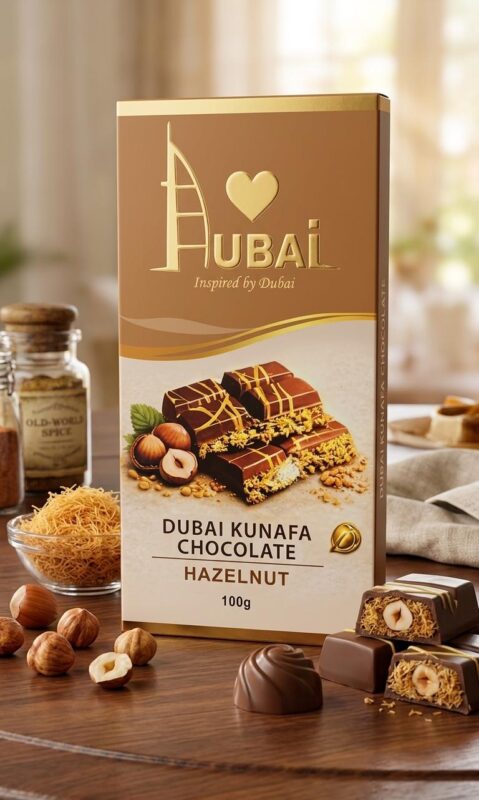Dubai Kunafa Chocolate – 100g