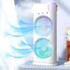 Spray Fan Double-Ended Fan Mini Evaporative Air Cooler Humidifier Fan With LED Light Personal Air Cooler For Travel Camping Room