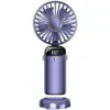 Handheld Fan Personal Fan 5000MAh Rechargeable,5 Speeds with LED Display,90° Adjustable