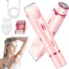 lwHygvEeK5oC7iXhXT41u2nYqwqmKf9RNlxLhAza Waterproof Rechargeable Women's Electric Hair Remover Dual-Head Full-Body Shaver Wet/Dry Compatible Washable ABS Material